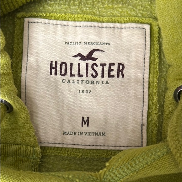 Hollister Lime Hoodie with Floral Embroidery - Picture 2 of 6